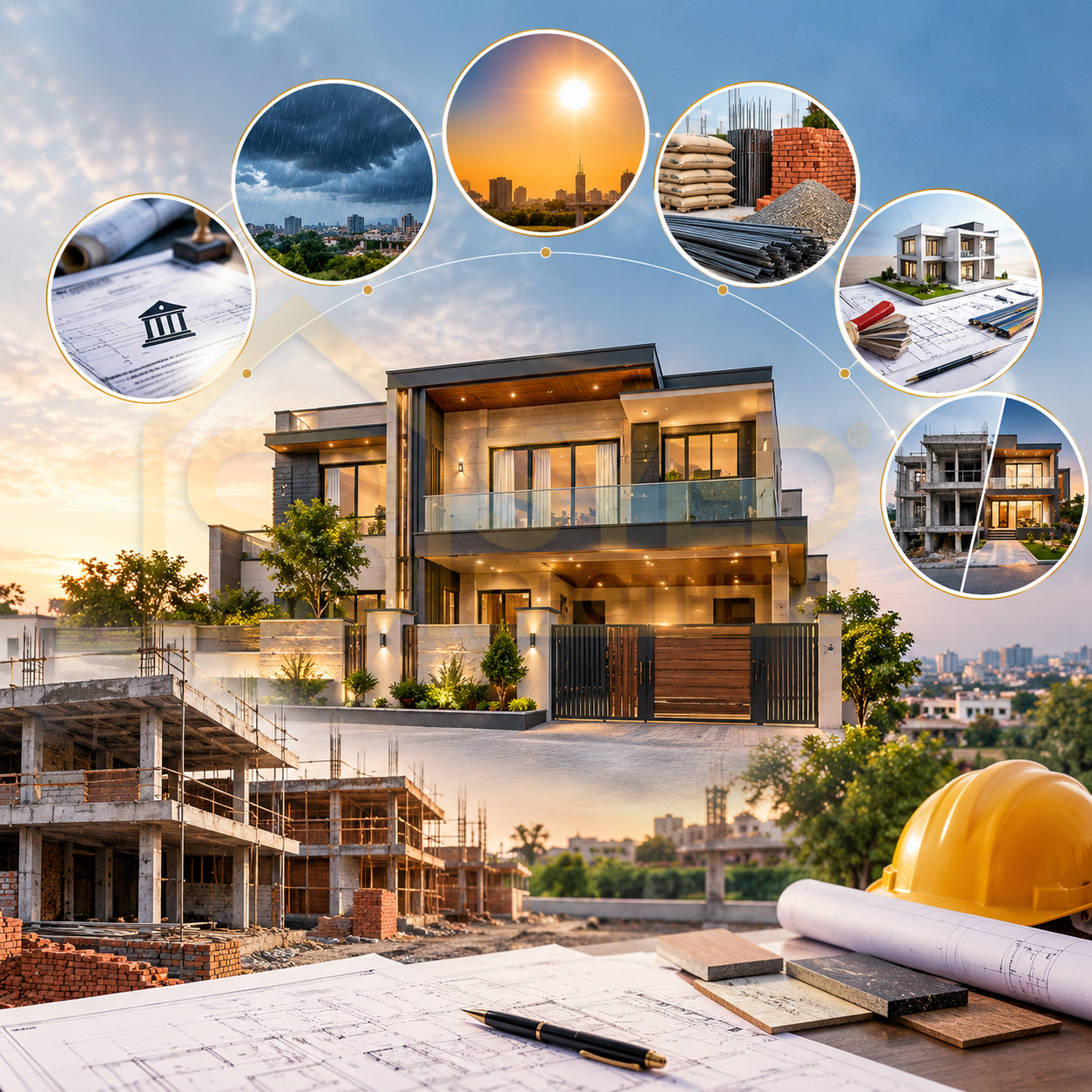 What Determines a 10 Marla House Construction Timeline in Lahore